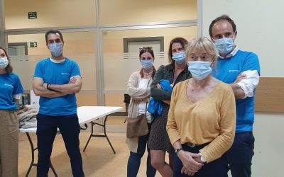 Voluntarios de Caixabank aplauden la labor de ASPARBI: «Queremos que la Asociación nos sienta cerca, pero no sólo desde un punto de vista económico»