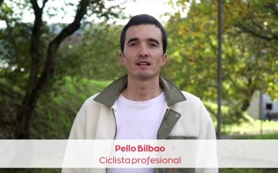 Pello Bilbao, ciclista profesional: «Hacéis una labor preciosa por toda la gente que padece párkinson, digna de alabar verdaderamente»
