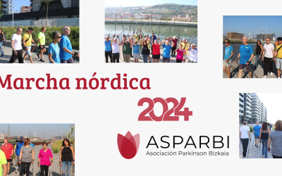 Marcha nórdica es una técnica escandinava que arrasa entre los socios/as de ASPARBI